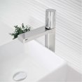 thumbnail image 1 of Stylish 12" Ht Single Handle Polished Chrome Vessel Bathroom Faucet B-122C, 1 of 13