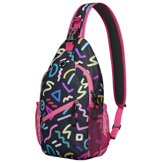 Stylish Sling Bag for Men & Women - Fashionable Crossbody Chest Backpack with Anti-Theft Design, Spacious & Organized - Modern Travel Daypack for Hiking, Biking, Outdoor Adventures