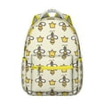 thumbnail image 1 of Stylish Small Backpack with Cute Queen Bee Pattern, Lightweight and Durable for School, Travel, or Gifting, 1 of 6