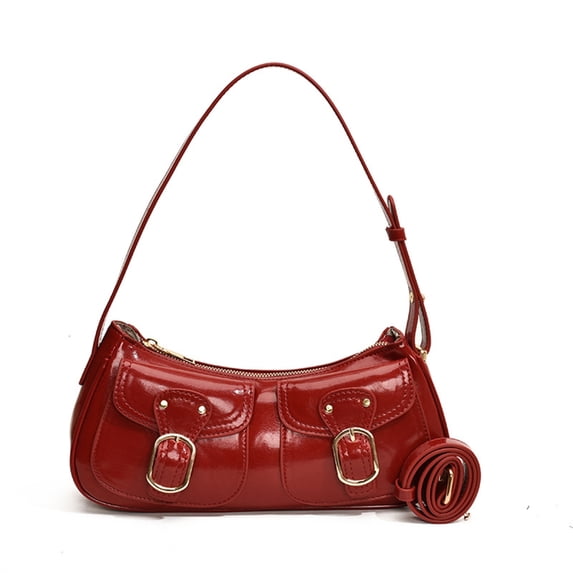 Stylish Small Crossbody Bag PU Leather Shoulder Bag Underarm Purse For Daily Use