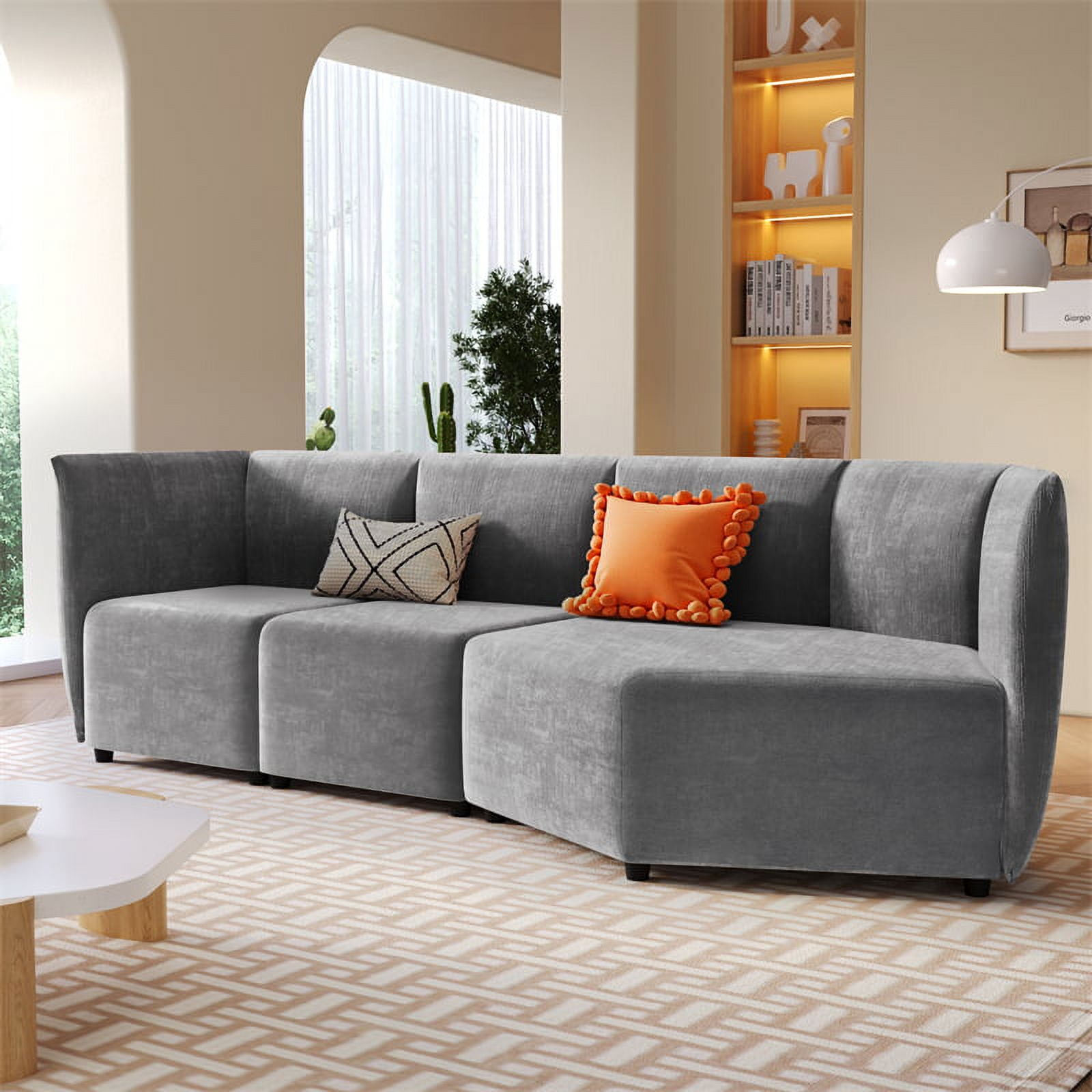 Stylish Sofa Set Bedroom Furniture Sofa with Polyester Upholstery