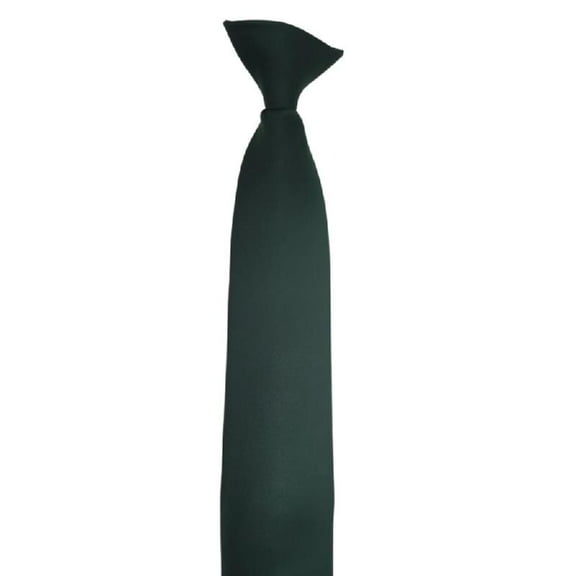 Stylish Solid Color Clip On Neck Tie with Quick Fastening for Men and Women