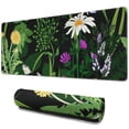 thumbnail image 1 of Stylish and Spacious Desk Pad: XXL Gaming Mouse Pad with Durable Stitched Edges, Non-Slip Rubber Base, Ideal for Work, Game, Office, Home - Unique Weeds Design, 31.5 x 11.8 inches, 1 of 7