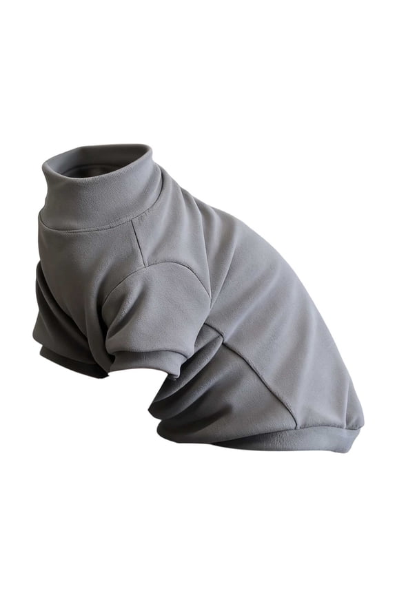 Stylish Sphynx Cat Turtleneck Sweatshirt Soft Warm Apparel for Indoor Outdoor Use - Pullover for Hairless Cats