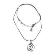 Stylish Spirally Star Pendant Necklace Stainless Steel Jewellery Daily Wear Pendant Neck Chain For Women And Men