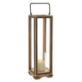 thumbnail image 1 of Benzara 23852 Mesmerizing Stylish Wood Metal Glass Lantern, 1 of 1