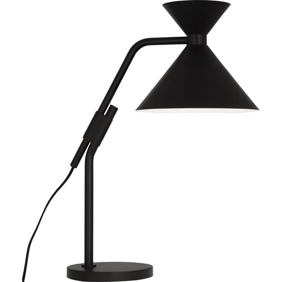 Stylish Srkashlteni Collection Hourglass Table Lamp - Matte Black Finish, Modern Design, Full Range Dimmer, UL Listed | Perfect for Living Room & Bedroom Lighting
