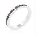 thumbnail image 1 of Stylish Stackables with Lavender CZ Ring- Size : 10, 1 of 8