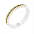 thumbnail image 1 of Stylish Stackables with Yellow CZ Ring- Size : 10, 1 of 4