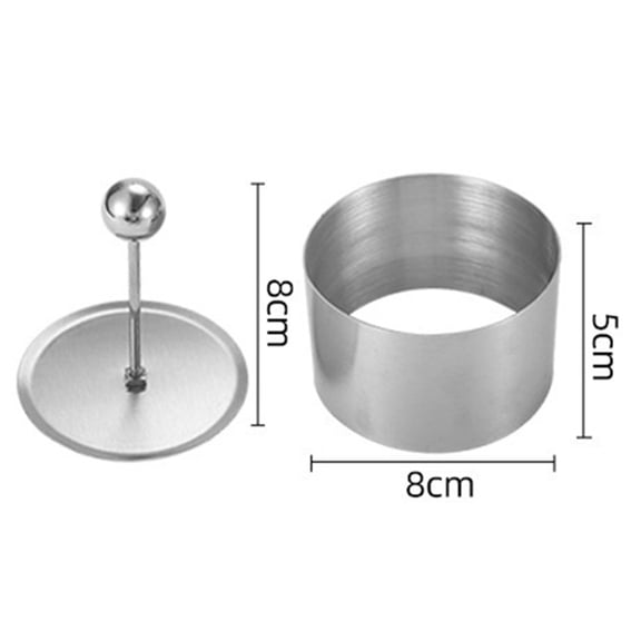 Stylish Stainless Steel Round Cold Dish Mould Perfect For Cake Cooking
