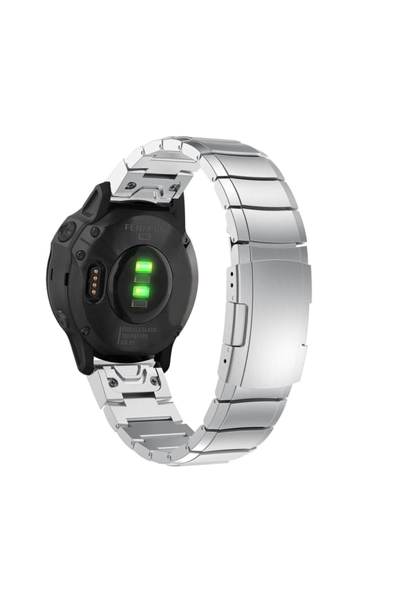 Stylish Stainless Steel Watch Band With Professional Grade Materials | Quick Release Adjustable Buckle Closure Clasp Lock For For Your Smartwatch | Excellent For Heart Monitoring Black