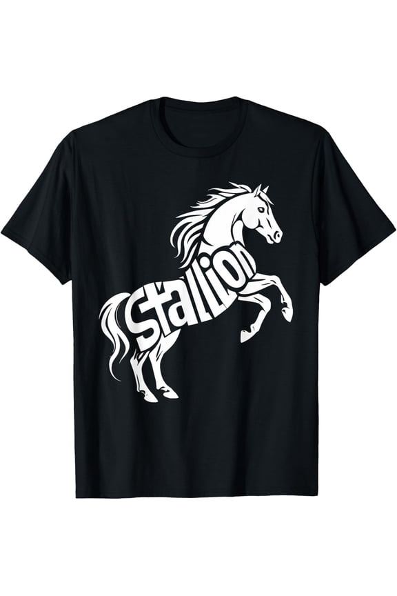 Stylish Stallion Typography T-Shirt