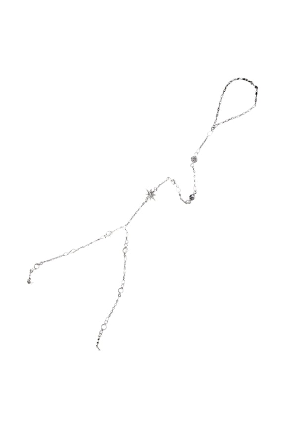 Stylish Star Shaped Finger for Women Portable Chain Hand Jewelry With Crystals Accent Versatile Styling