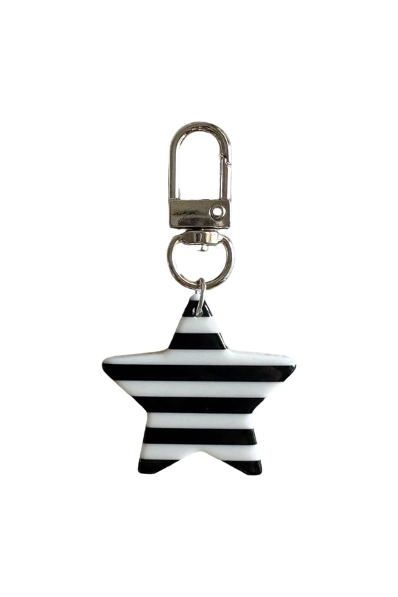 Stylish Star Shaped Keychain For Keys Jewelry Compact Pendant Coin Purse Bag Decoration Charm