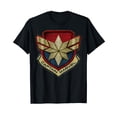 thumbnail image 1 of Stylish Star and Shield Emblem Black T-Shirt for Casual Wear, 1 of 5