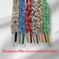 thumbnail image 1 of Stylish Strings: Bandanna Shoe Laces Pick your color. (Shoelace Material:Green/White Tips Gold Punch;), 1 of 4