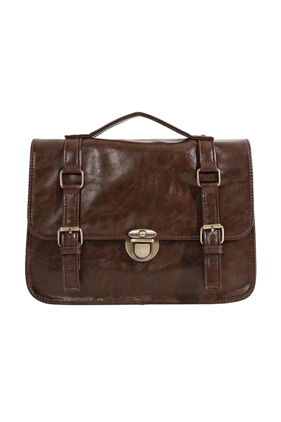 Stylish Student Backpack for College Commuting with Adjustable Crossbody Strap and Mailman Design