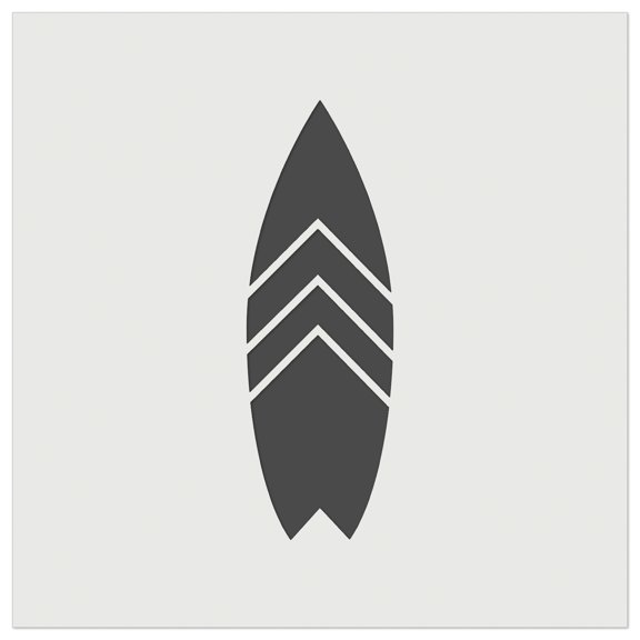 Stylish Surfboard DIY Cookie Wall Craft Stencil - 3.5 Inch