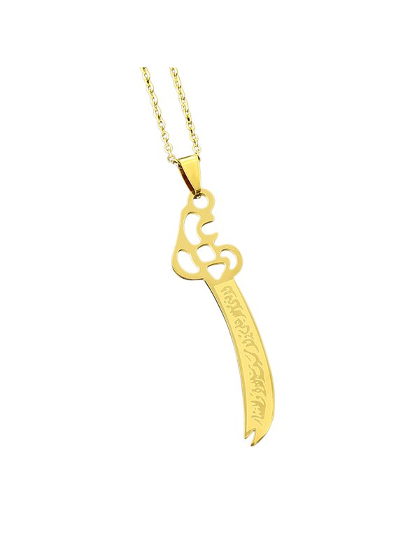 Stylish Swords Designs Pendant Necklace 304 Stainless Steel Clavicle Chain Jewelry Perfect For Couples Matching