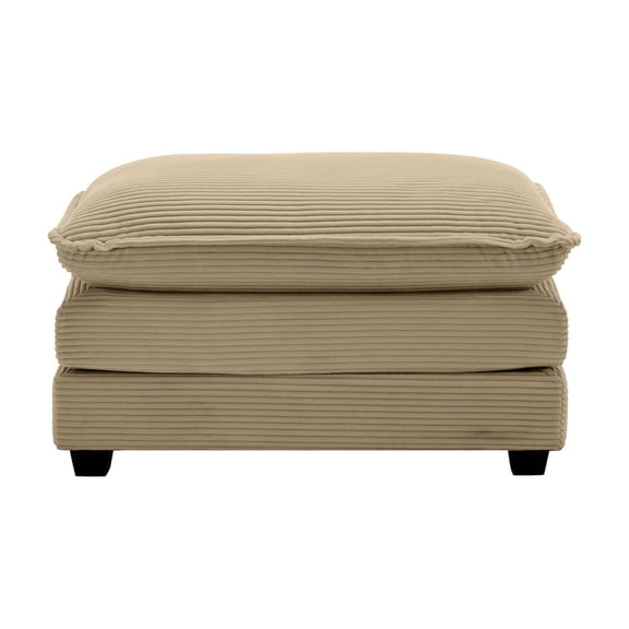 Stylish Tan Corduroy Footstool / Fit for Club Decor