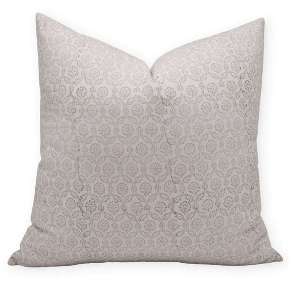 Stylish Thick cotton White Pillow Covers with Hand Block Prints By Fabdivine, 26X26, Shehnaz