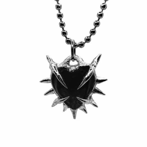 Stylish Thorn Heart Shaped Necklace Simulated Love Clavicle Chain Adjustable Neckchain Elegant Choker Decoration
