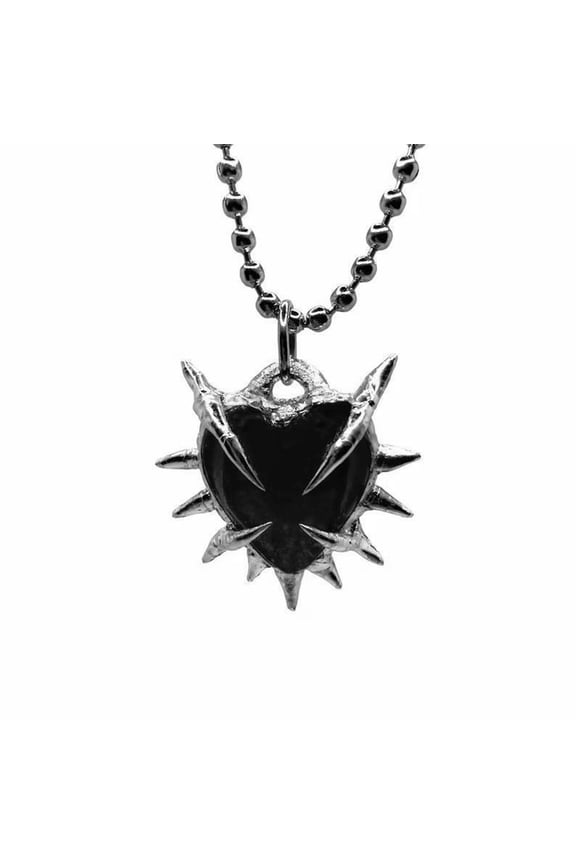 Stylish Thorn Heart Shaped Necklace Simulated Love Clavicle Chain Adjustable Neckchain Elegant Choker Decoration