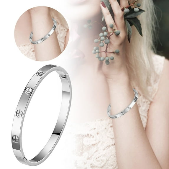 Stylish Titanium Steel Bracelet for Women - Elegant Minimalist Jewelry for Everyday Wear - Fashion Accessory for Women