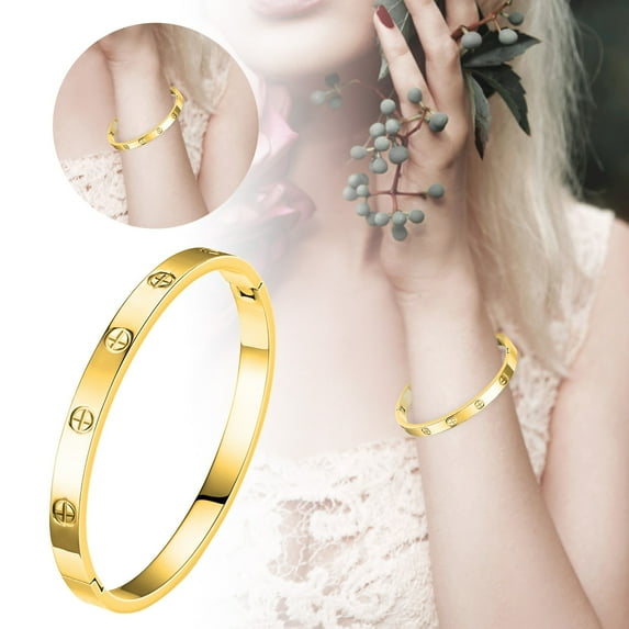 Stylish Titanium Steel Bracelet for Women - Elegant Minimalist Jewelry for Everyday Wear - Fashion Accessory for Women