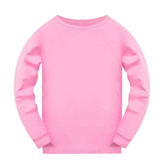 Stylish Toddler Girls Long Sleeve Nightwear T-Shirt Tops for Comfy Sleepwear and Daily Wear