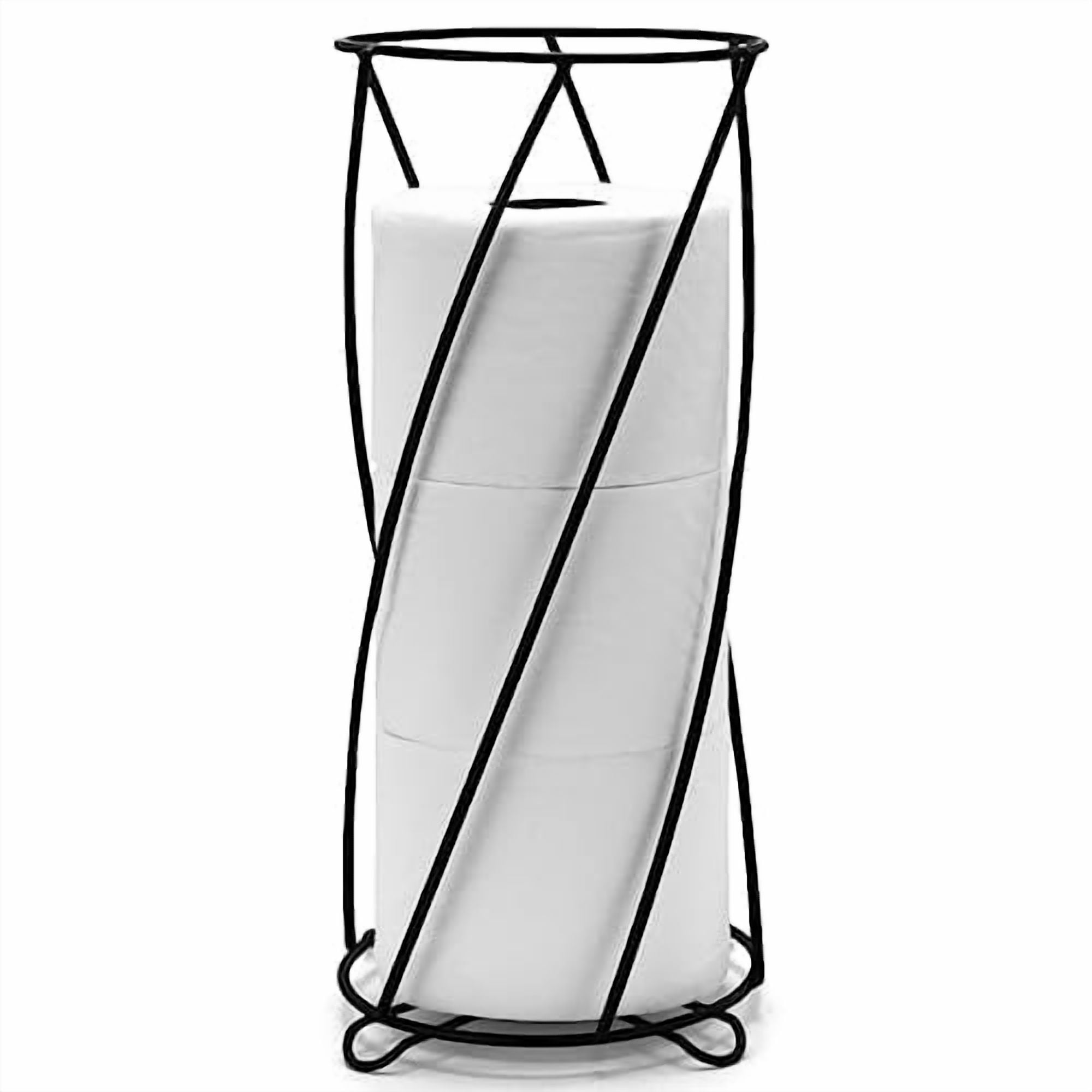 , Stylish Toilet Paper Holder, Freestanding Bathroom Tissue Organizer, Minimalistic Storage Solution, Modern Trending Design [Holds MEGA Rolls]