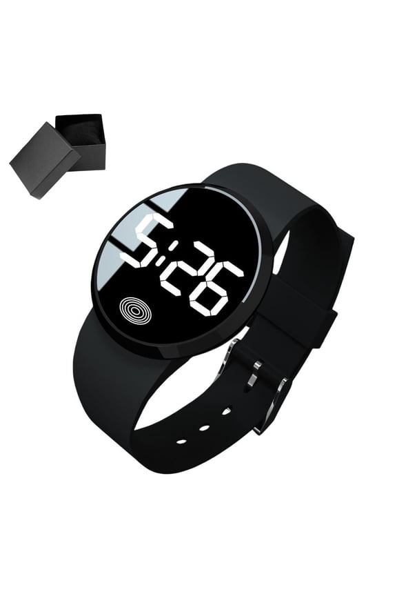 Stylish Touch Activation Watch Fashion Plastic Watch Led Electronic Watch Multiple Shell Colors Simple Design For Business
