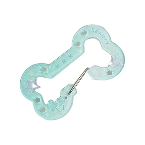 Stylish Translucent Skeleton Key Rings Lightweight Unisex Decorative Item For Everyday Use And Creative Craft Projects