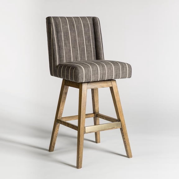 Stylish Tribeca Swivel Bar Stool with Weathered Finish
