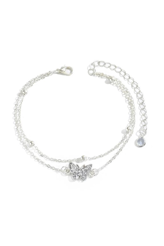 Stylish Two Tiers Anklet For Women Waterproof Jewelry Ideal for Vacations