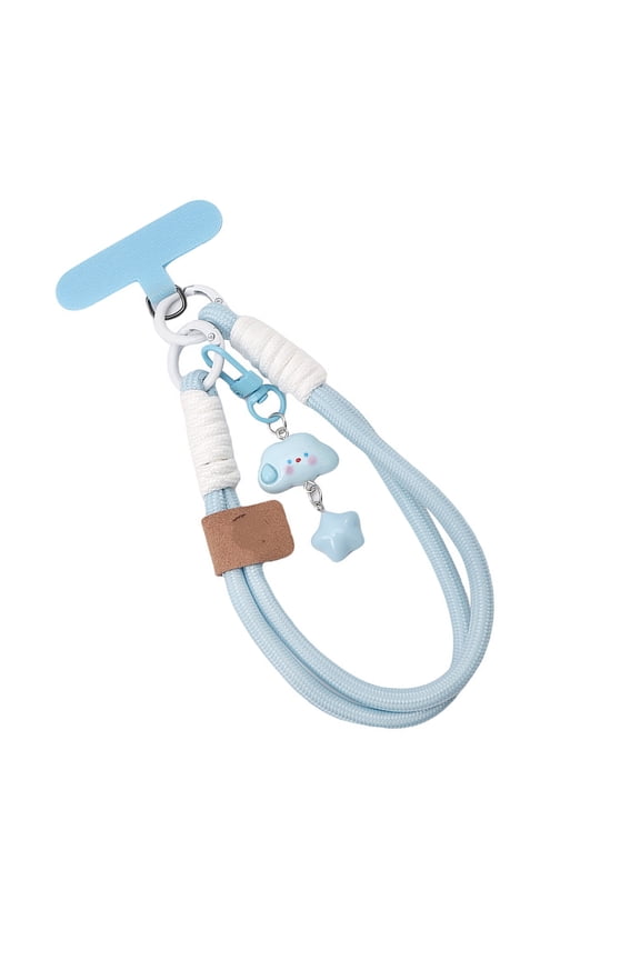 Stylish Two Tone Metal Key Rings With Reinforced Lock Clip & Small Braided Cord Waterproof Key Holders