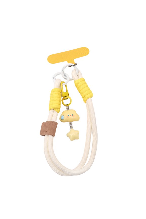 Stylish Two Tone Metal Key Rings With Reinforced Lock Clip & Small Braided Cord Waterproof Key Holders