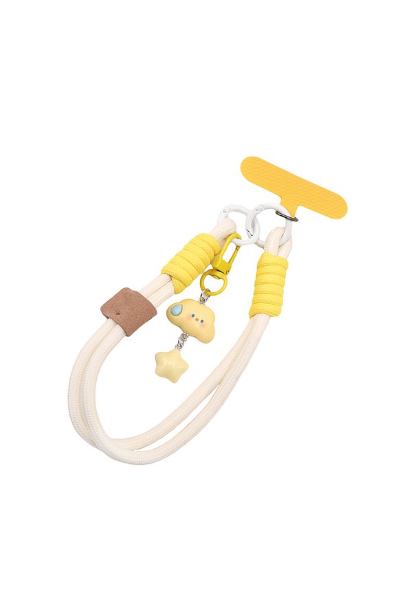 Stylish Two Tone Metal Key Rings With Reinforced Lock Clip & Small Braided Cord Waterproof Key Holders