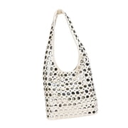 Stylish Underarm Bag With Studs Bucket Bags PU Leather Shoulder Handbag For Everyday Travel And Casual Shopping