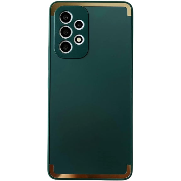 Stylish Unique Skin-Friendly Silicone Phone Case for Samsung Galaxy A52 S A72 A71 4G 5G Comfortable Grip Feeling Personalized Full Surround Protective Cover(Green,A52 4G/5G)