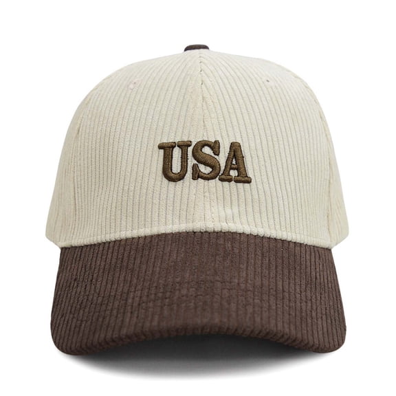 Stylish Unisex Corduroy Baseball Cap USA Fashion Hat For Men And Women Work Baseball Hats for Men Trucker Trunks Guys Hats United Postal Service Hats Hat Caps for Men Ponytail Cap Frat Boy for Women
