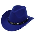 thumbnail image 1 of Stylish Unisex Cowboy Hat With Metal For Concerts Outdoor Events And Party Wear Elegant Western Fashion Accessory, 1 of 4