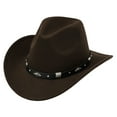 thumbnail image 1 of Stylish Unisex Cowboy Hat With Metal For Concerts Outdoor Events And Party Wear Elegant Western Fashion Accessory, 1 of 4