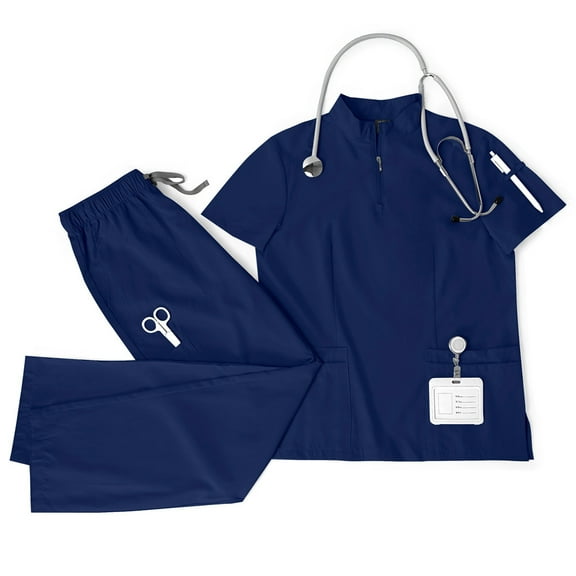 Stylish Unisex Workwear Set Trendy Scrubs for Professionals Durable Easy To Clean