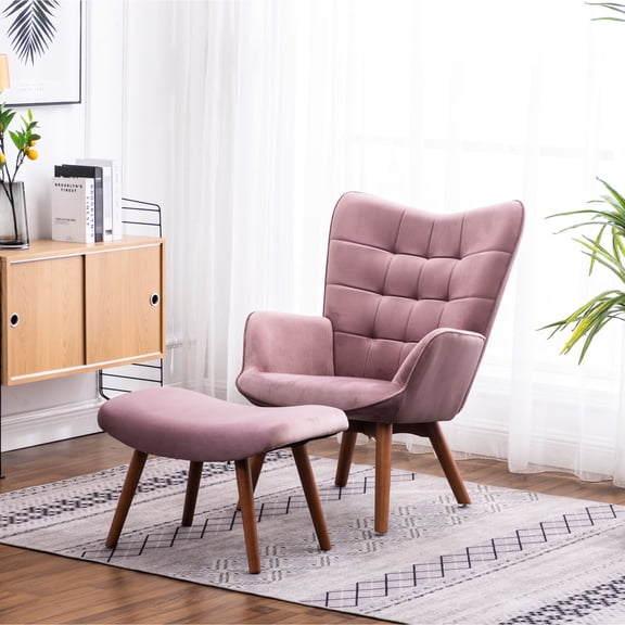 Stylish Velvet and Tufted Design - Indulge in a Mid - century Flair Seating Experience