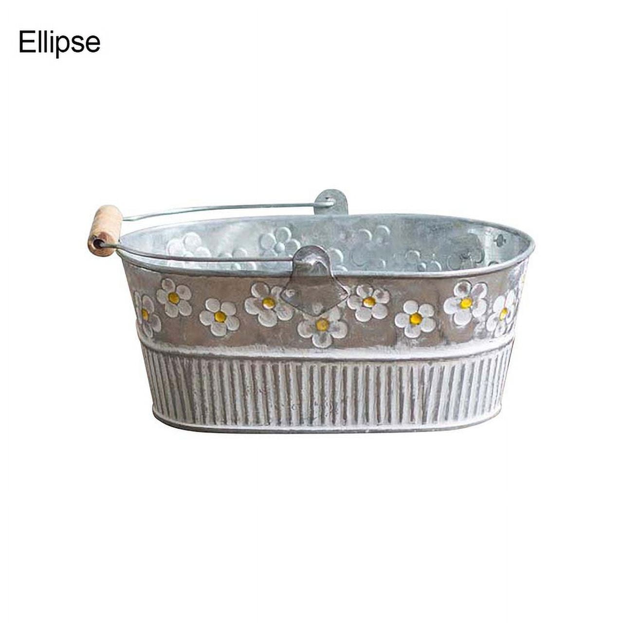 Stylish Vintage Rustic Iron Flower Pot - Decorative Hanging Plant ...