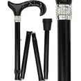 thumbnail image 1 of Stylish Walking Sticks – Designer Folding Adjustable Rhinestone Canes – Best Gift for Men and Women Lightweight Aluminum Shaft & Safe to Walk, 1 of 6