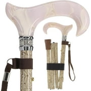 Stylish Walking Sticks Rhinestone Collar Designer Adjustable Canes Colorful Best Gift for Men and Women Light Weight Aluminum Shaft & Safe to Walk