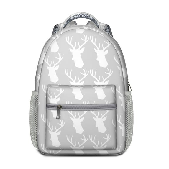 Stylish Waterproof Bookbag for College Students - Artistic Hunting & Forest Design Backpack with Padded Straps, Durable & Organized Storage for Commuters