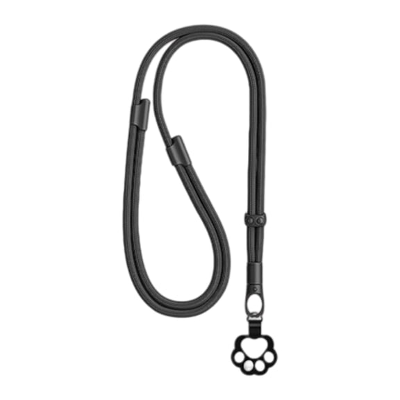 Stylish Wearable Phone Holder Adjustable Neck Cord With Anti Drop Clasp Metal Alloy And Polyester Construction